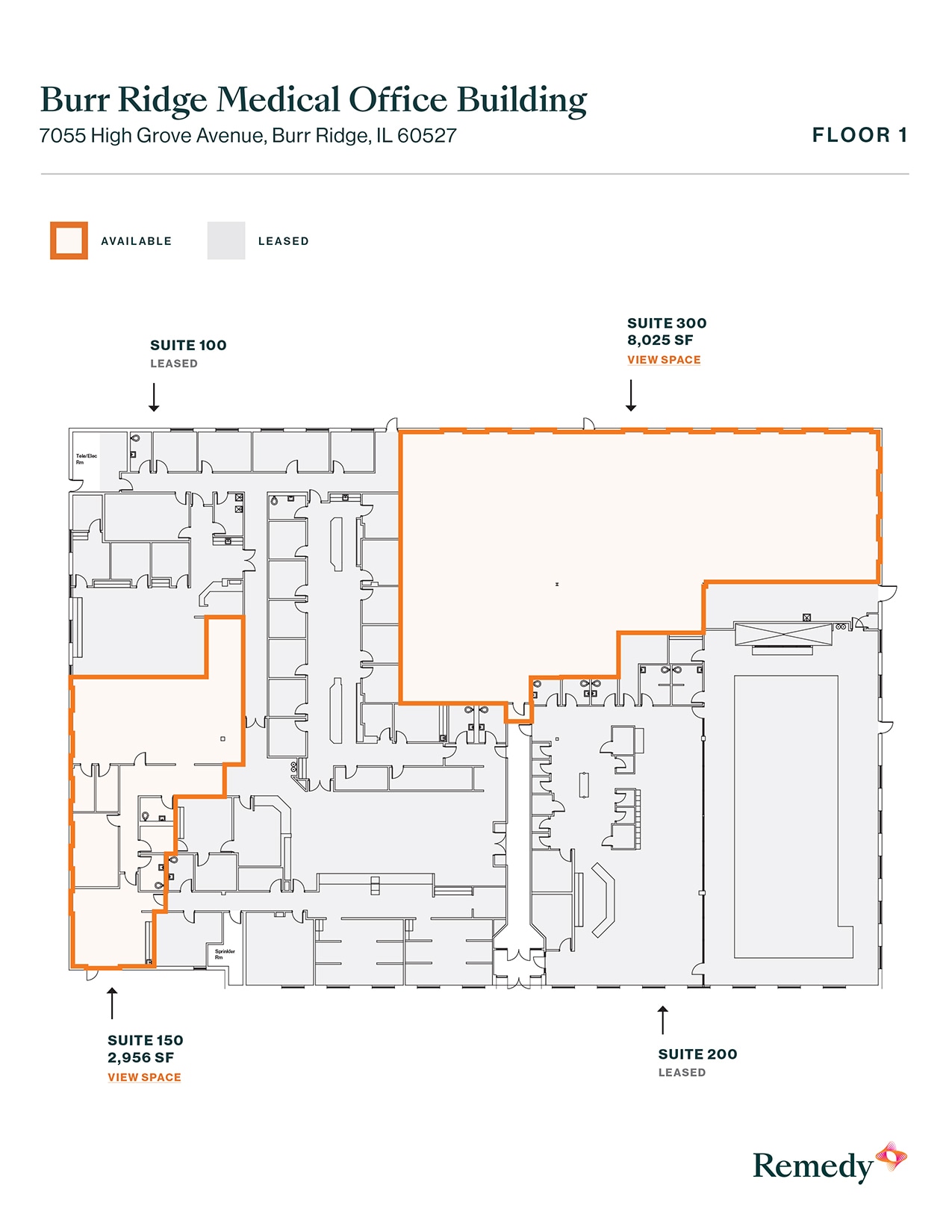 7055 High Grove Blvd, Burr Ridge, IL for lease Floor Plan- Image 1 of 4