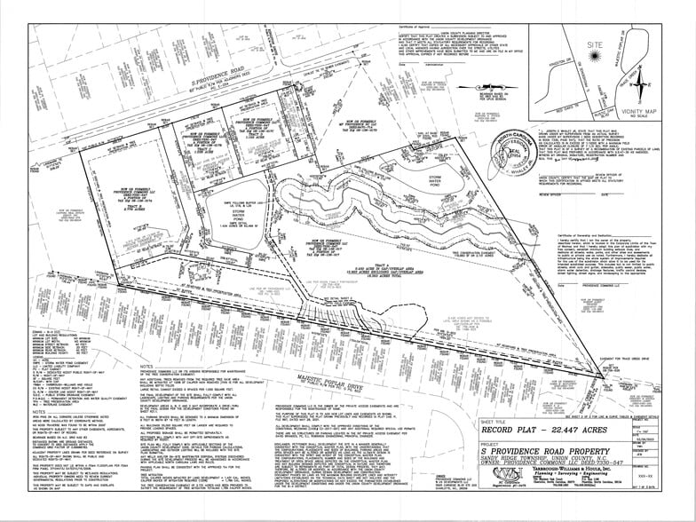 3621 S Providence Rd, Waxhaw, NC for sale - Plat Map - Image 1 of 2