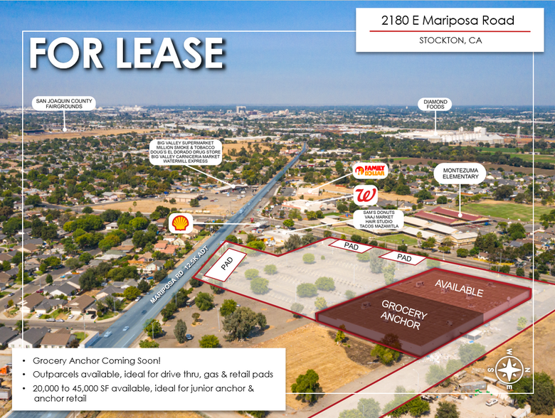 2180 E Mariposa Rd, Stockton, CA for sale - Building Photo - Image 1 of 1