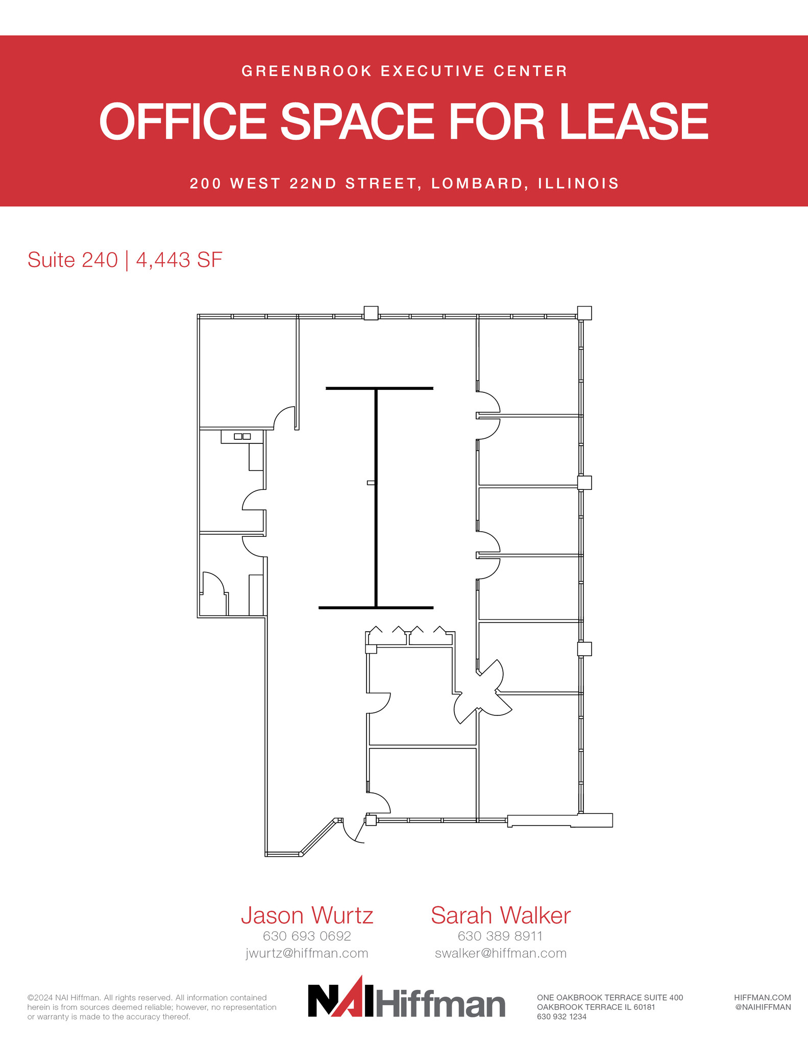 200 W 22nd St, Lombard, IL for lease Floor Plan- Image 1 of 1