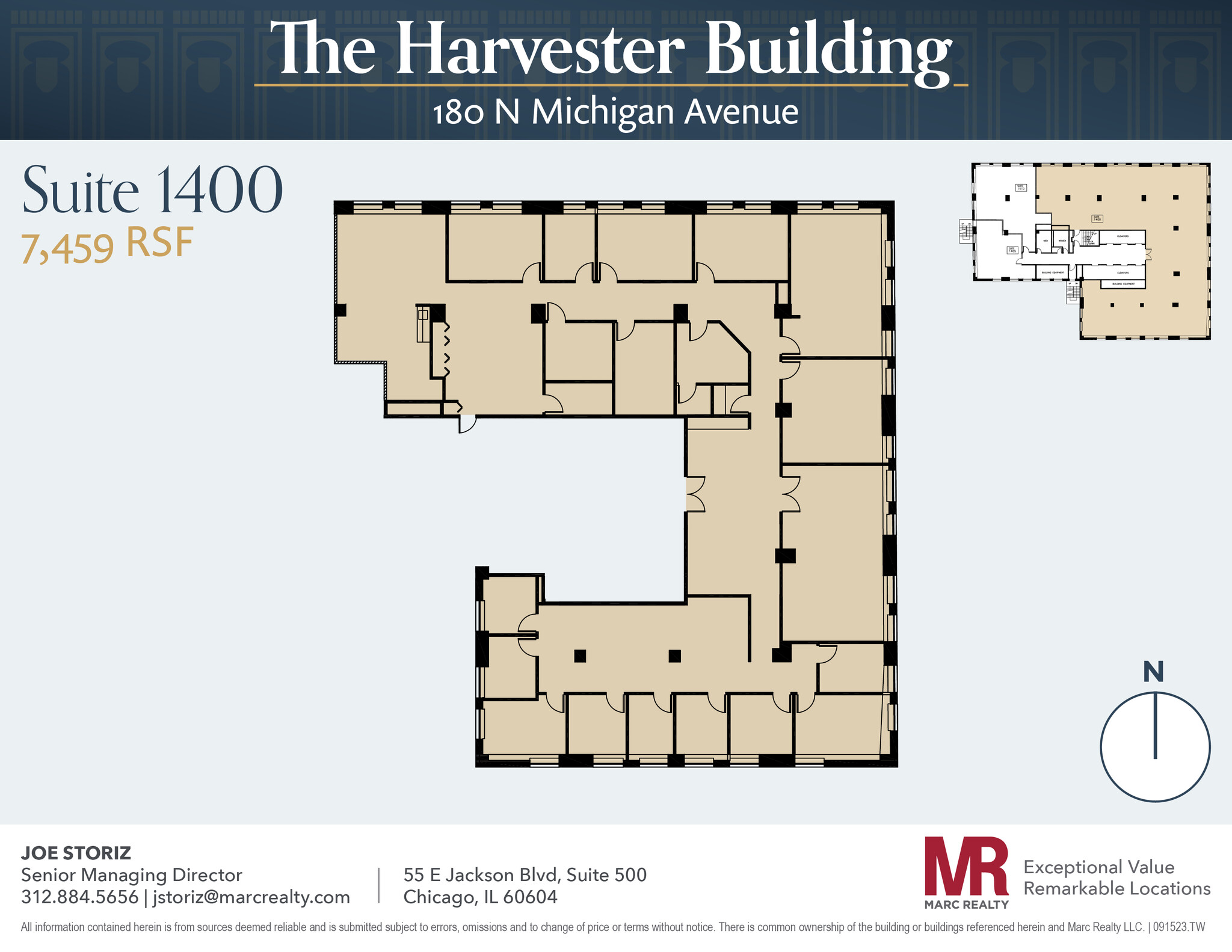 180 N Michigan Ave, Chicago, IL for lease Floor Plan- Image 1 of 14