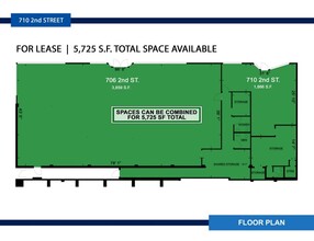 702-710 2nd St, Davis, CA for lease Floor Plan- Image 1 of 2