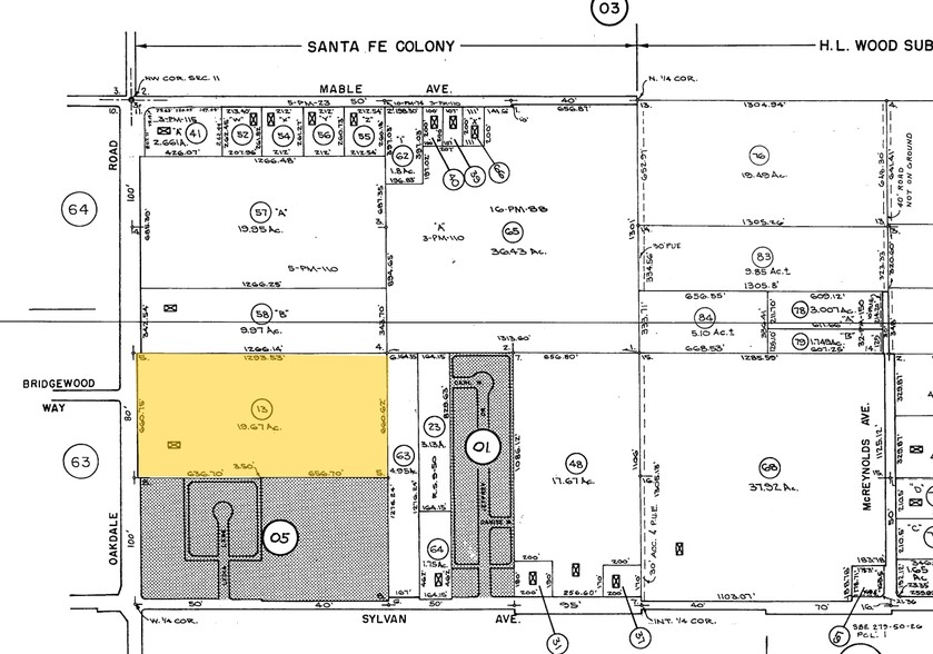 3608 Oakdale Rd, Modesto, CA for sale - Plat Map - Image 2 of 2