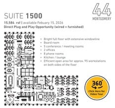 44 Montgomery St, San Francisco, CA for lease Floor Plan- Image 1 of 1