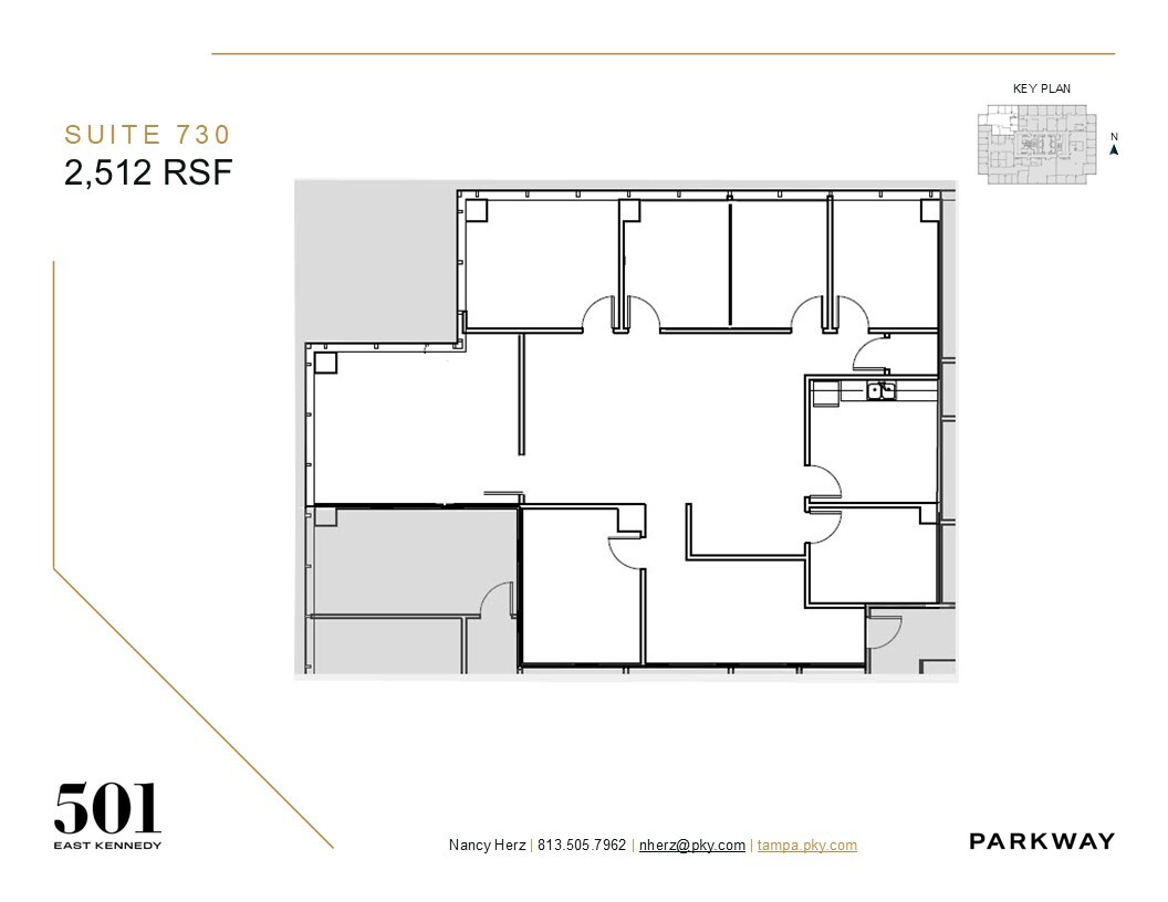 501 E Kennedy Blvd, Tampa, FL for lease Floor Plan- Image 1 of 1