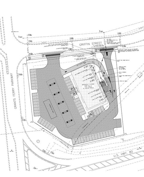 415 Griffin St, Brandon, MS for lease - Site Plan - Image 2 of 3