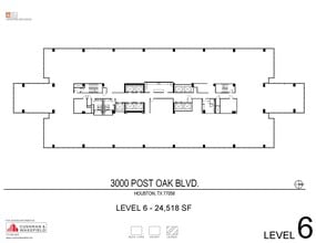 3000 Post Oak Blvd, Houston, TX for lease Floor Plan- Image 1 of 1