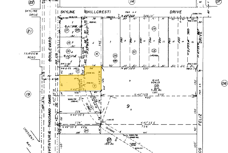 2989-2995 E Thousand Oaks Blvd, Thousand Oaks, CA for lease - Plat Map - Image 2 of 33