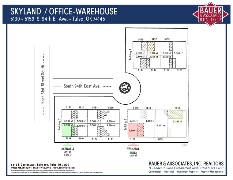 5130-5159 S 94th East Ave, Tulsa, OK for lease - Site Plan - Image 3 of 10