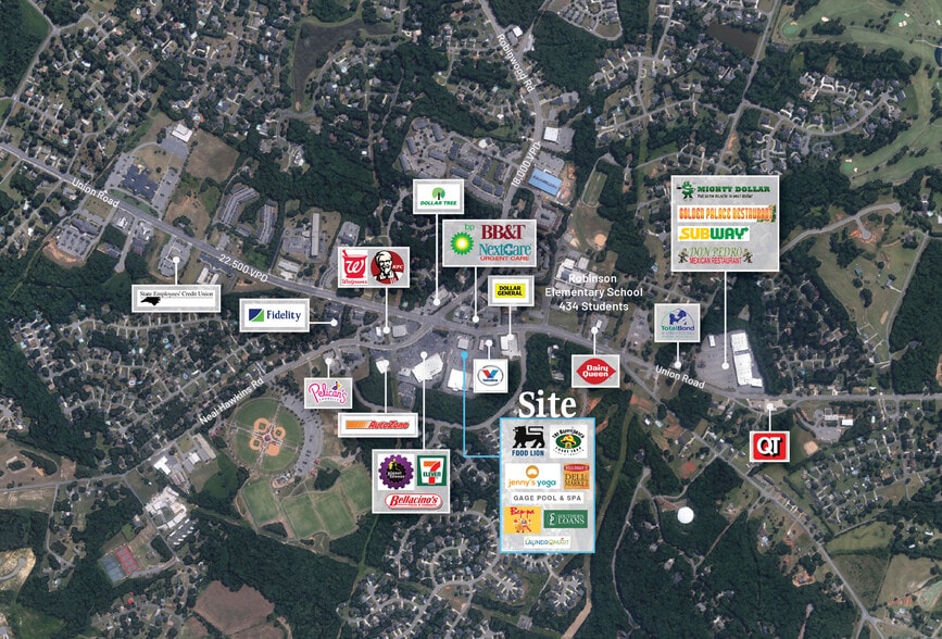 Neal Hawkins Union Rd, Gastonia, NC 28056 Food Lion Plaza