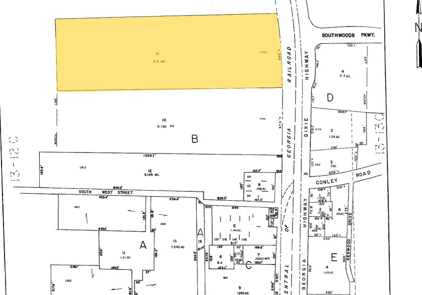 4099 Old Dixie Hwy, Atlanta, GA for lease - Plat Map - Image 3 of 8