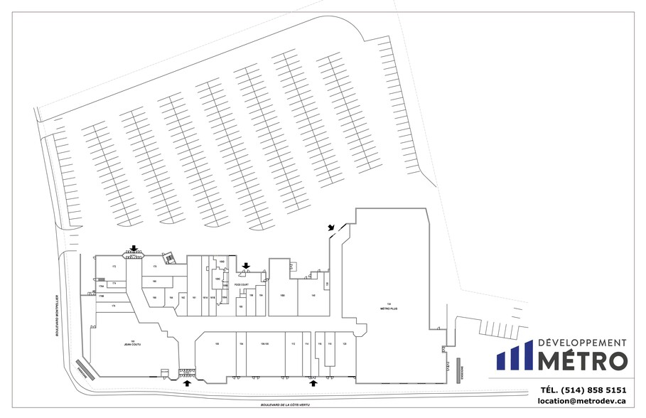 740 Boul de la Côte-Vertu, Montréal, QC for lease - Site Plan - Image 2 of 23