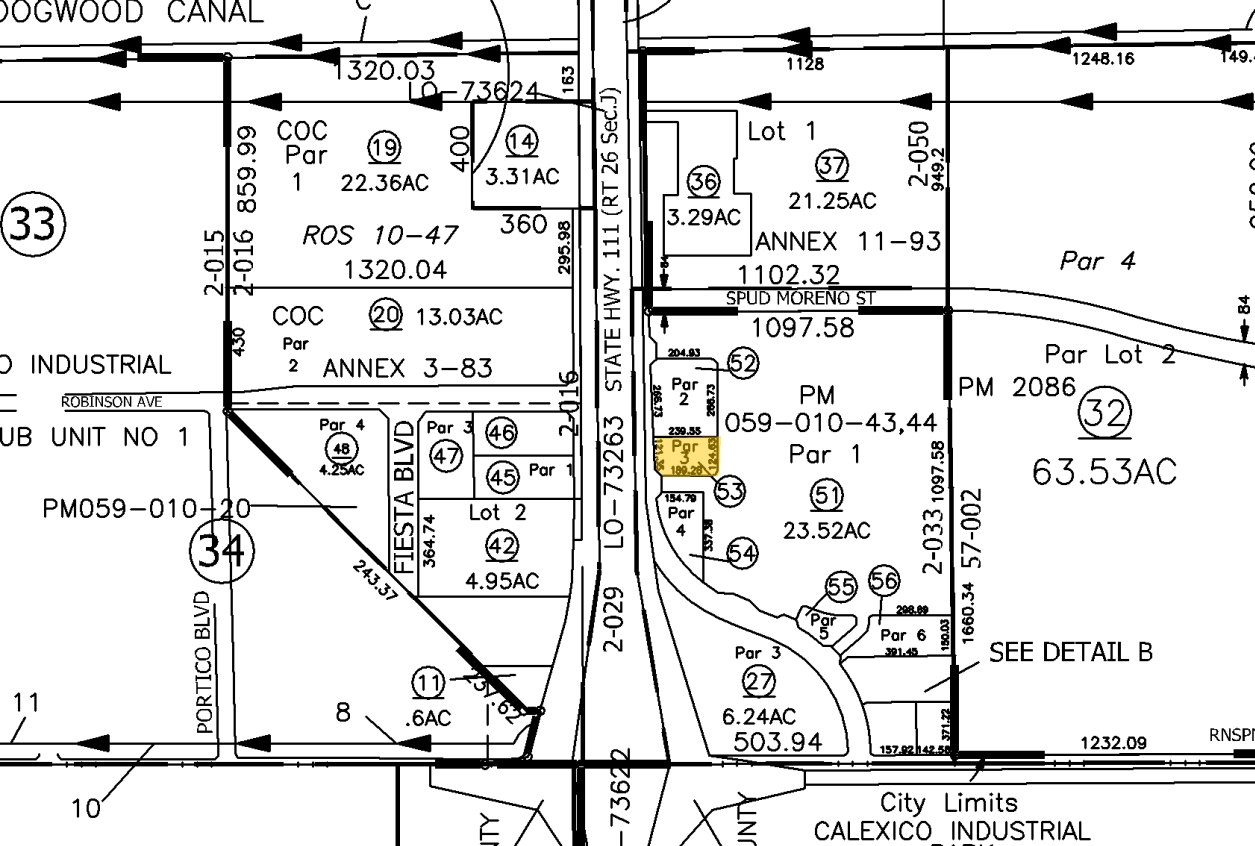 2534 Rockwood Ave, Calexico, CA for sale Plat Map- Image 1 of 1