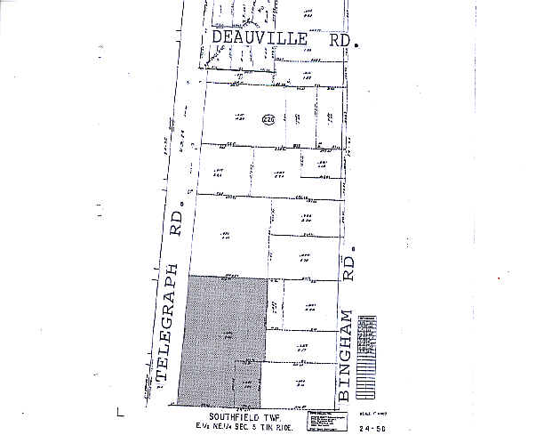 32100 Telegraph Rd, Bingham Farms, MI for lease - Plat Map - Image 2 of 6