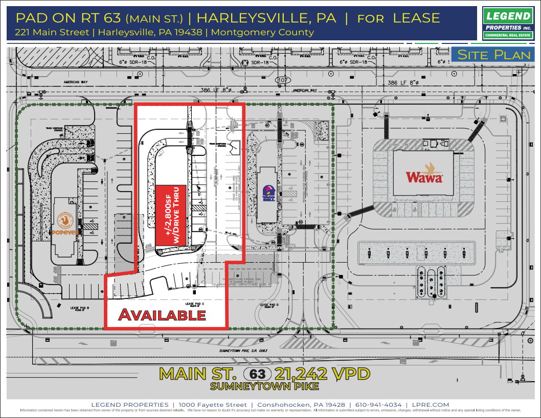 221 Main St, Harleysville, PA for lease Plat Map- Image 1 of 4