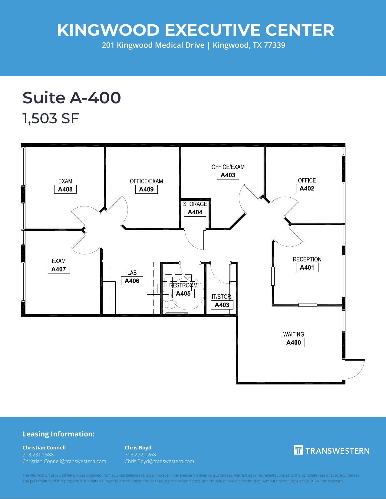 201 Kingwood Medical Dr, Kingwood, TX for lease Floor Plan- Image 1 of 1
