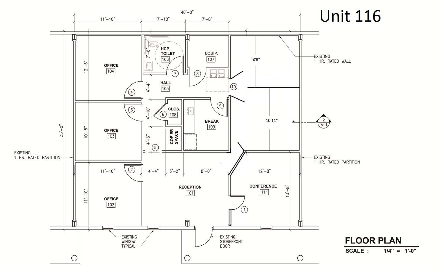 1740 Tree Blvd, Saint Augustine, FL for lease Floor Plan- Image 1 of 1