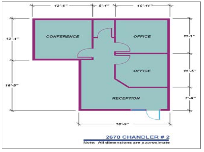 2670 Chandler Ave, Las Vegas, NV for lease - Floor Plan - Image 2 of 5