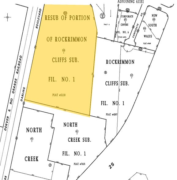 5825 Mark Dabling Blvd, Colorado Springs, CO for sale - Plat Map - Image 1 of 1