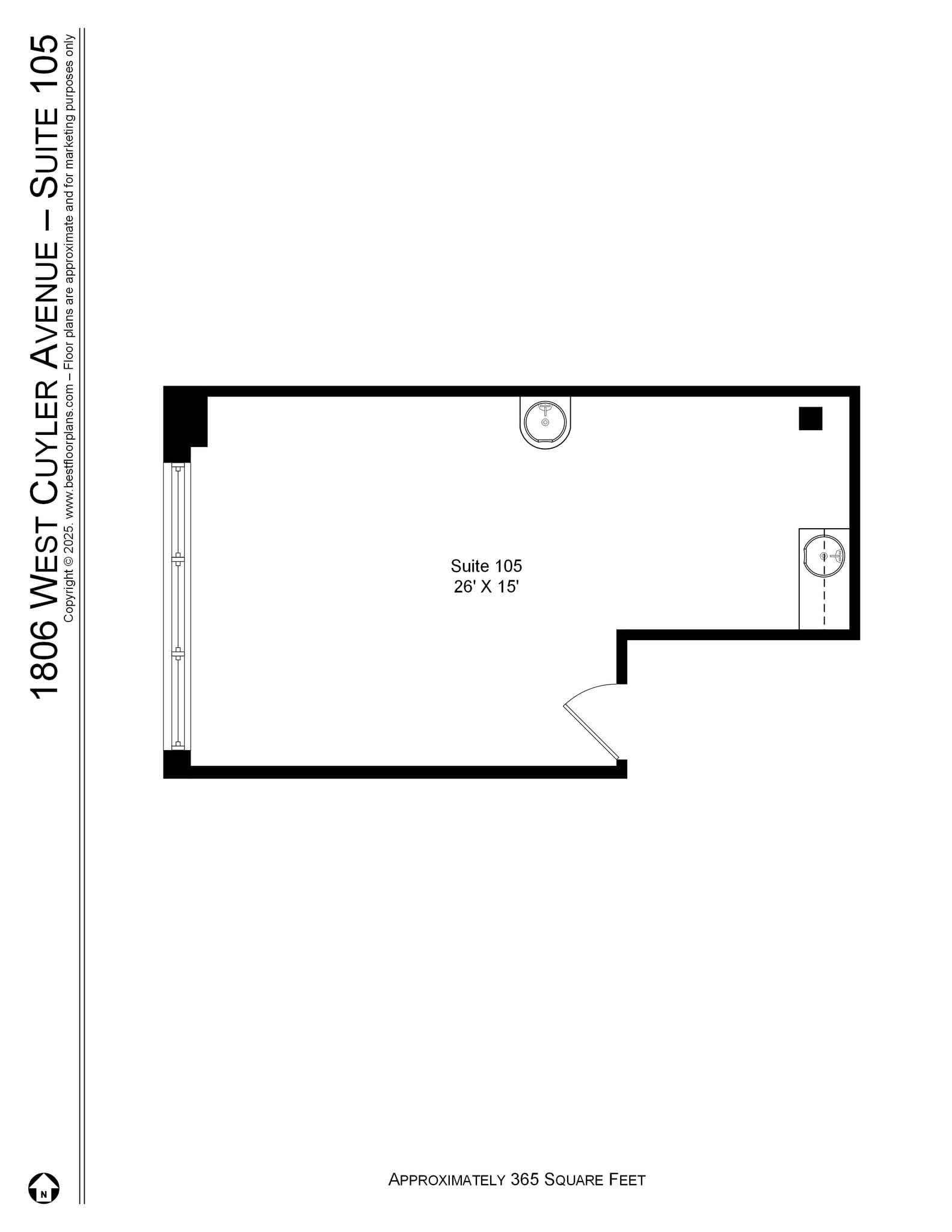 1800-1814 W Cuyler Ave, Chicago, IL for lease Interior Photo- Image 1 of 1