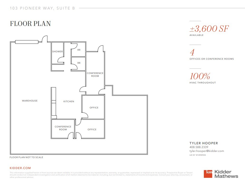 103 Pioneer Way, Mountain View, CA for lease Floor Plan- Image 1 of 1