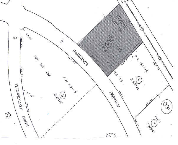 15365 Barranca Pky, Irvine, CA for lease - Plat Map - Image 3 of 5