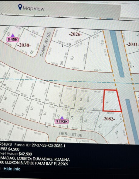 3180 Eldron SE blvd, Palm Bay, FL for sale - Plat Map - Image 2 of 2