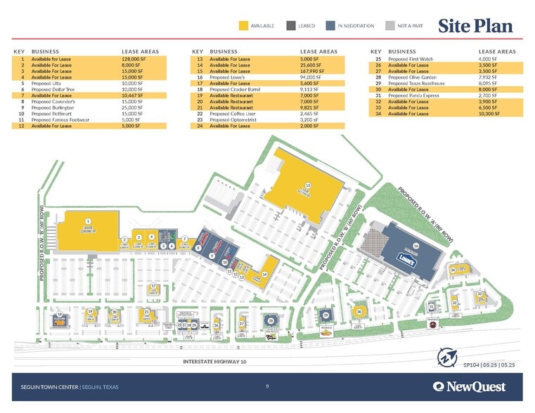 NWC I-10 & Highway 46, Seguin, TX for sale - Site Plan - Image 3 of 3