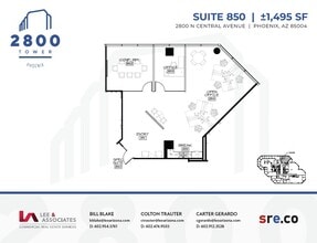 2800 N Central Ave, Phoenix, AZ for lease Floor Plan- Image 1 of 2