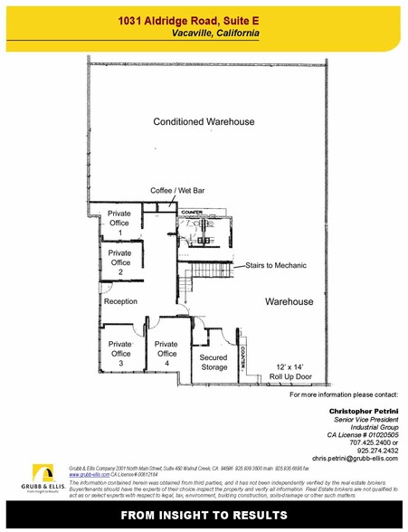 1031 Aldridge Rd, Vacaville, CA for lease - Floor Plan - Image 2 of 4