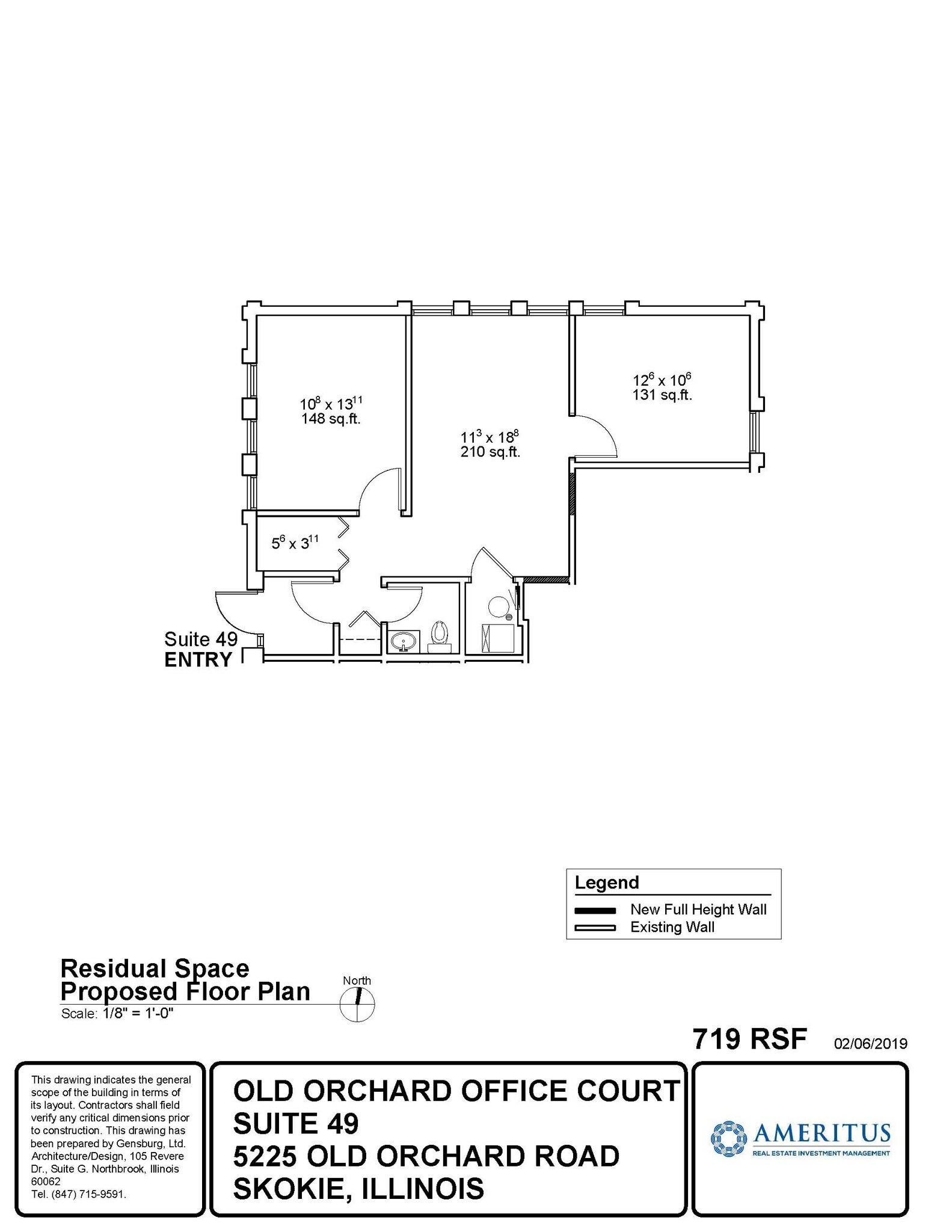 5225 Old Orchard Rd, Skokie, IL for lease Floor Plan- Image 1 of 1