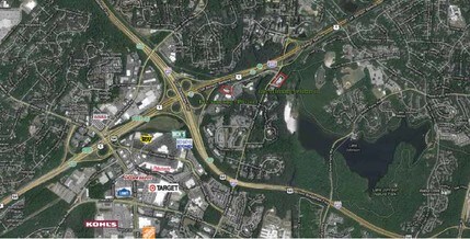 801 Jones Franklin Rd, Raleigh, NC - AERIAL  map view