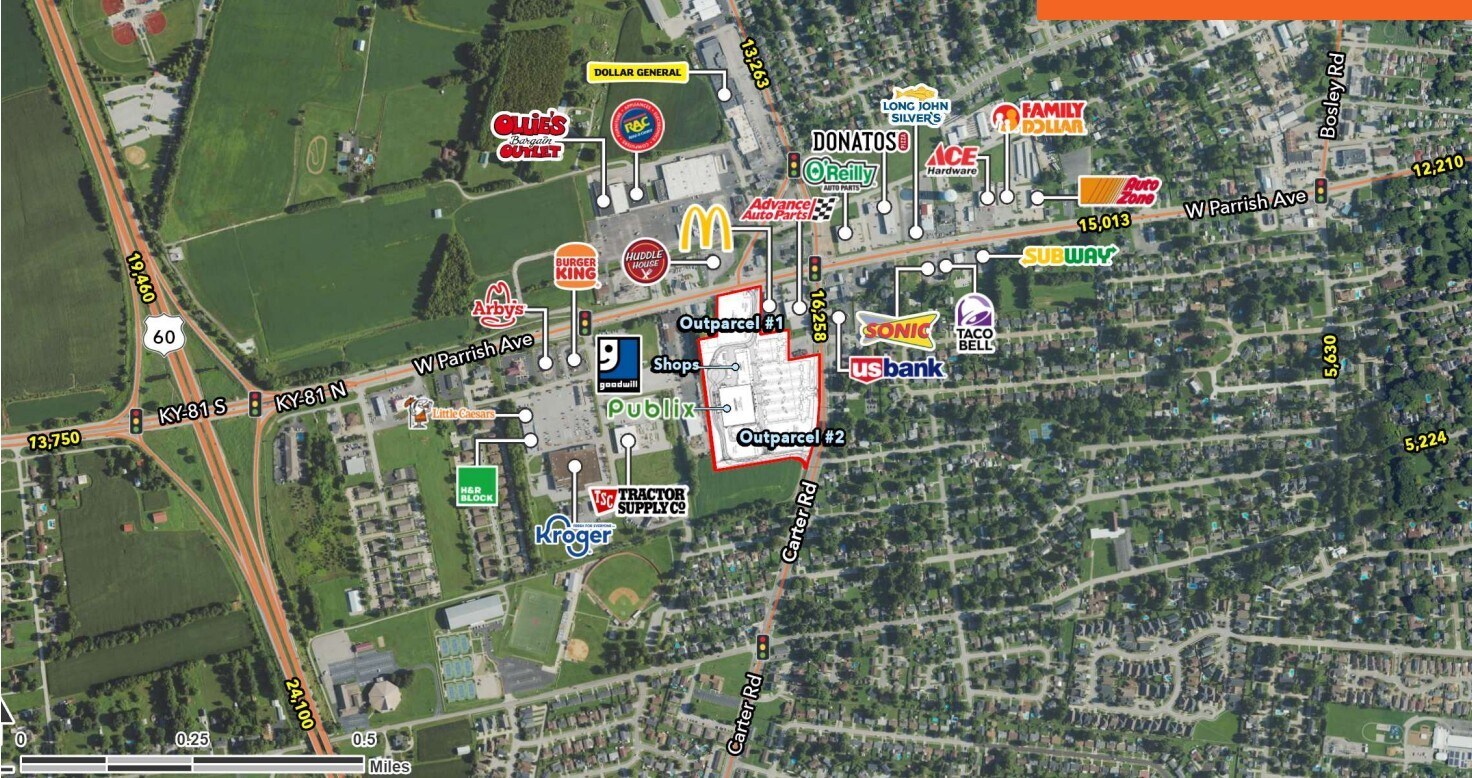 CARTER & WEST PARRISH AVENUE Rd, Owensboro, KY for lease Building Photo- Image 1 of 3