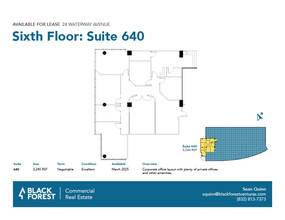 24 Waterway Ave, The Woodlands, TX for lease Floor Plan- Image 1 of 1