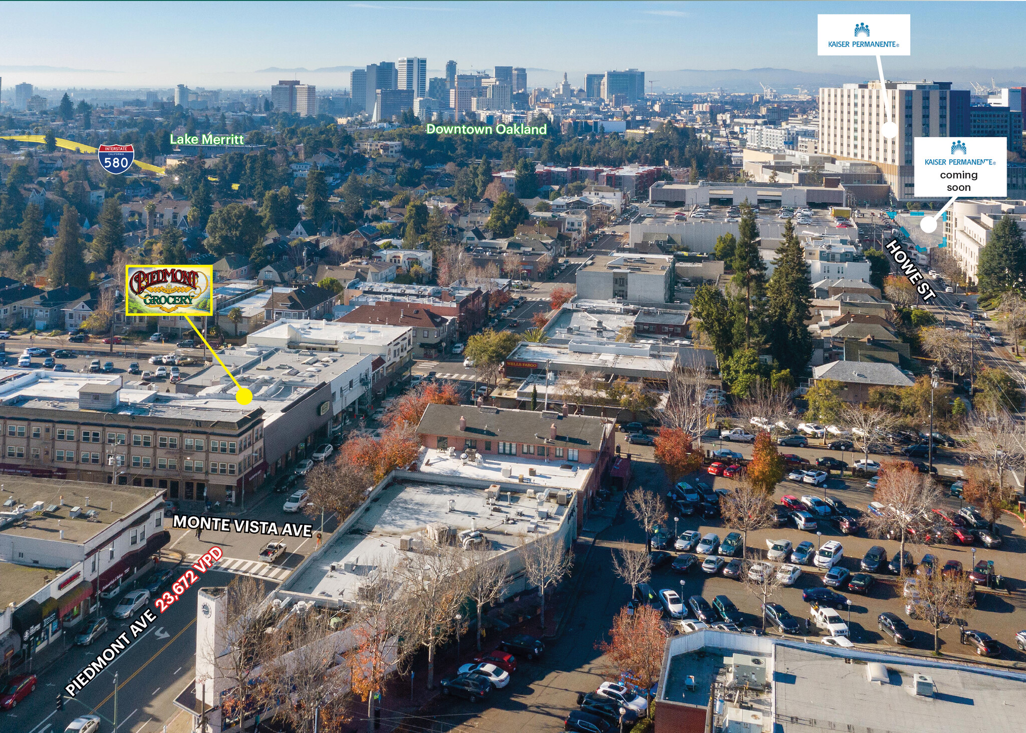 4038-4040 Piedmont Ave, Oakland, CA for sale Aerial- Image 1 of 1