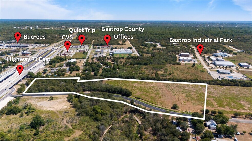 TBD Lovers Lane, Bastrop, TX for sale - Aerial - Image 3 of 6