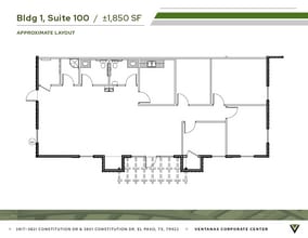 3821 Constitution Dr, El Paso, TX for lease Floor Plan- Image 1 of 2