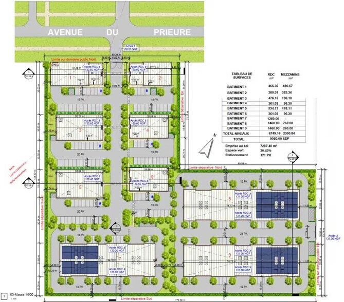 Flex in Bailly-Romainvilliers for sale - Floor Plan - Image 3 of 4