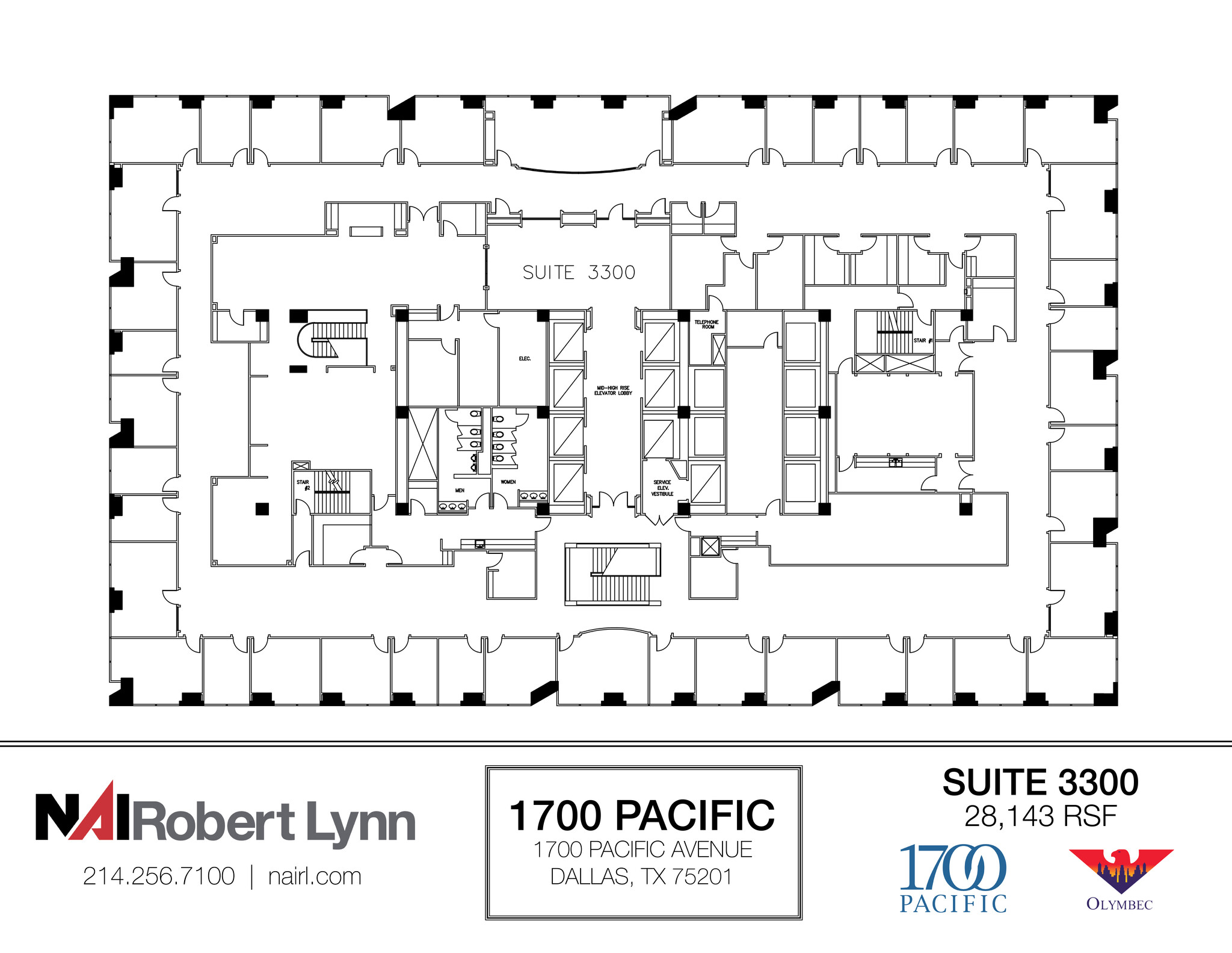 1700 Pacific Ave, Dallas, TX for lease Floor Plan- Image 1 of 1