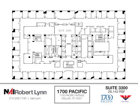 1700 Pacific Ave, Dallas, TX for lease Floor Plan- Image 1 of 1