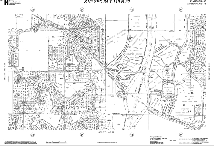 6500 Wedgewood Rd N, Maple Grove, MN for lease - Plat Map - Image 3 of 4