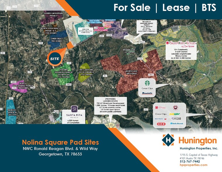 NWC Ronald Reagan Blvd. & Wild way, Georgetown, TX for sale - Primary Photo - Image 1 of 1