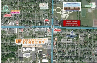 1501 N Main St, Findlay, OH for lease Aerial- Image 2 of 3