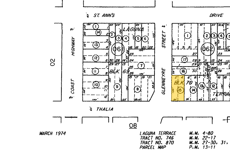 888 Glenneyre St, Laguna Beach, CA for lease - Plat Map - Image 3 of 4