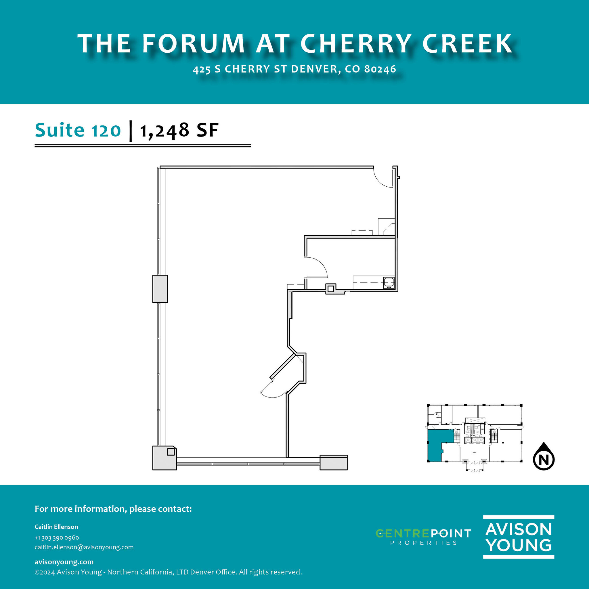 425 S Cherry St, Glendale, CO for lease Floor Plan- Image 1 of 2