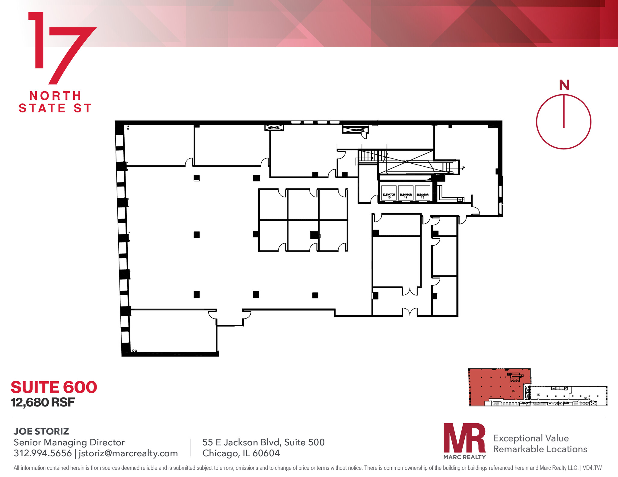 17 N State St, Chicago, IL for lease Floor Plan- Image 1 of 16