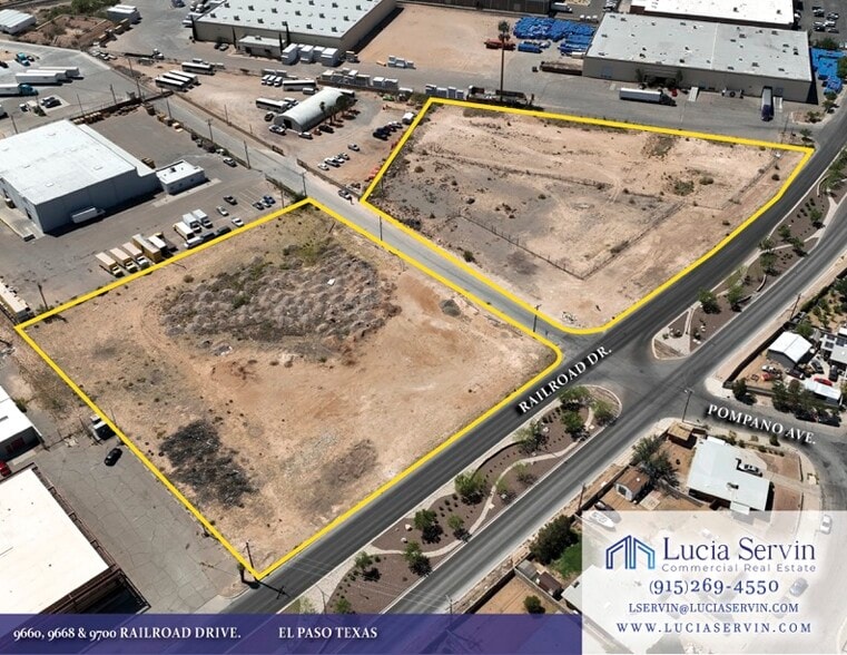 9660, 9668, 9700 Railroad Dr El Paso Tx. portfolio of 2 properties for sale on LoopNet.com - Aerial - Image 1 of 1