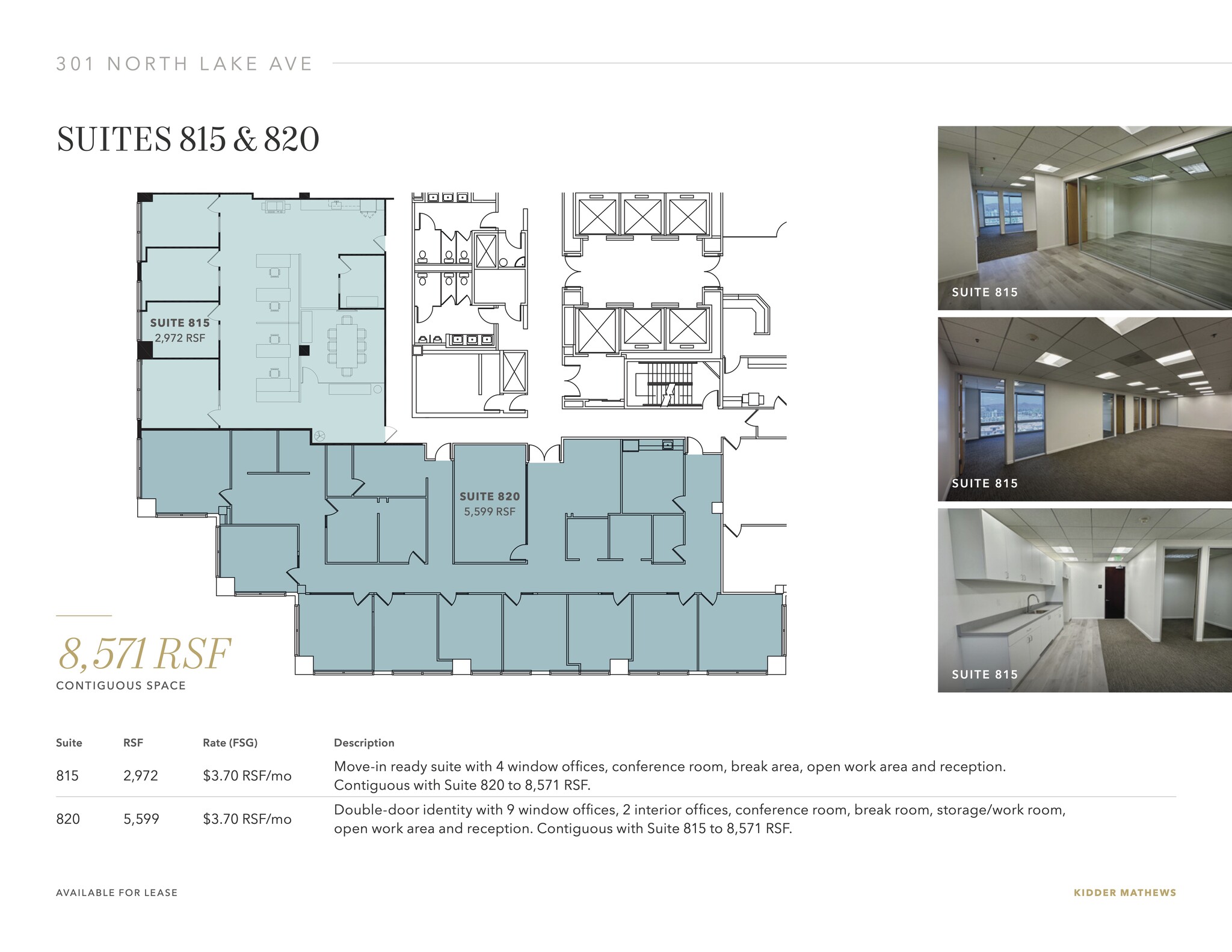 301 N Lake Ave, Pasadena, CA for lease Floor Plan- Image 1 of 4