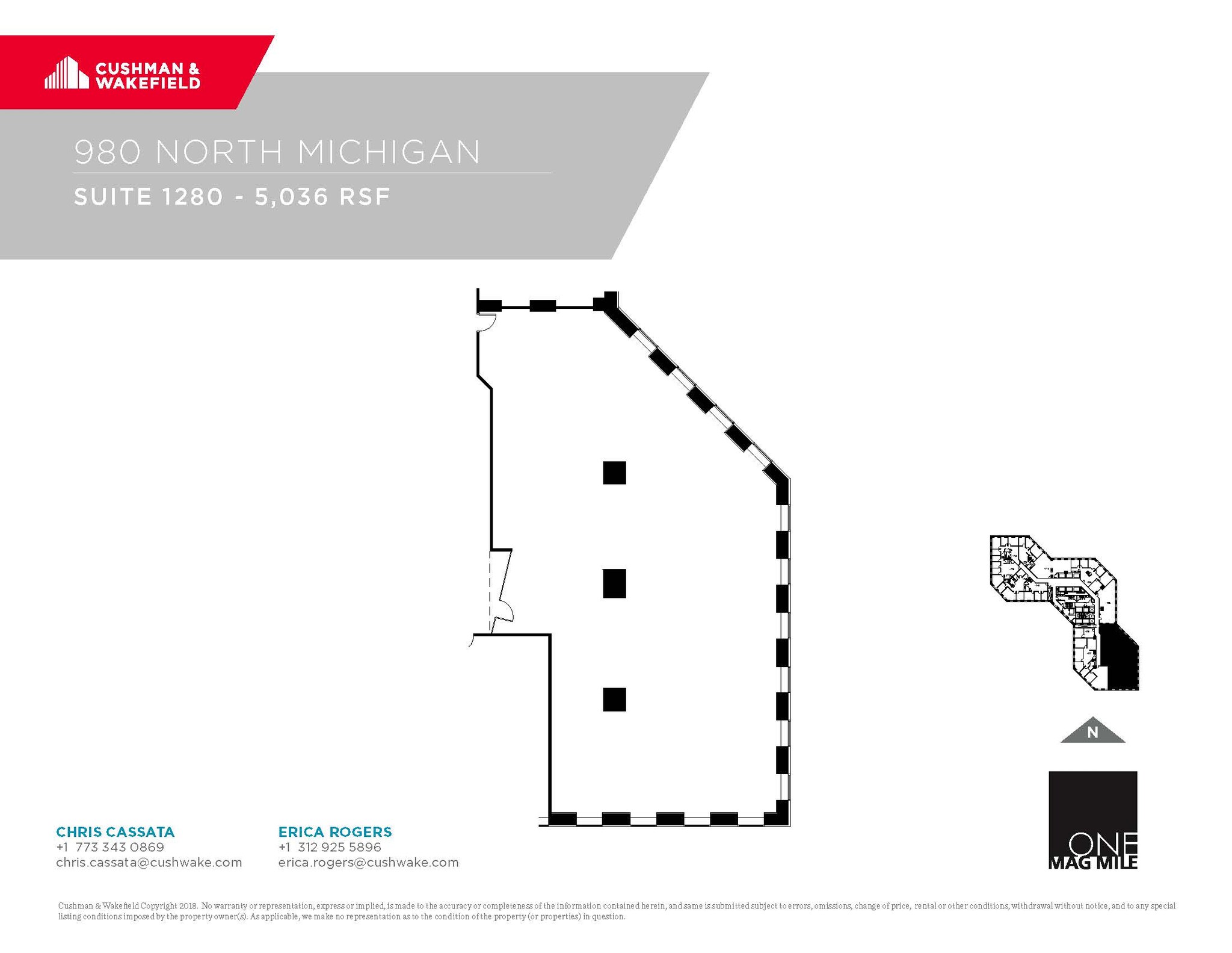 980 N Michigan Ave, Chicago, IL for lease Floor Plan- Image 1 of 1