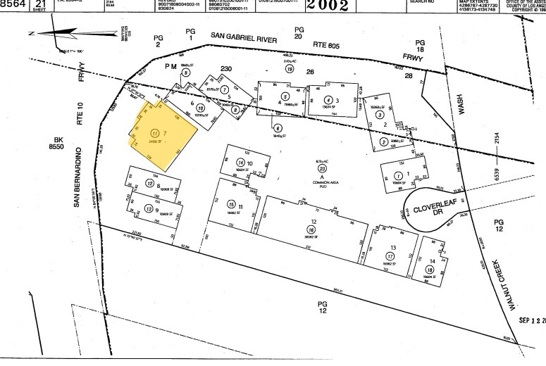 434-436 Cloverleaf Dr, Baldwin Park, CA for sale Plat Map- Image 1 of 1